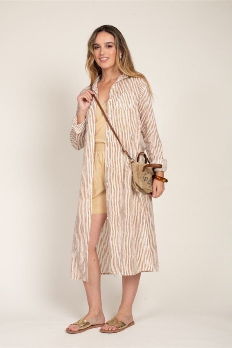 CAFTÁN LARGO ZEPHIR COLOR BEIGE 2